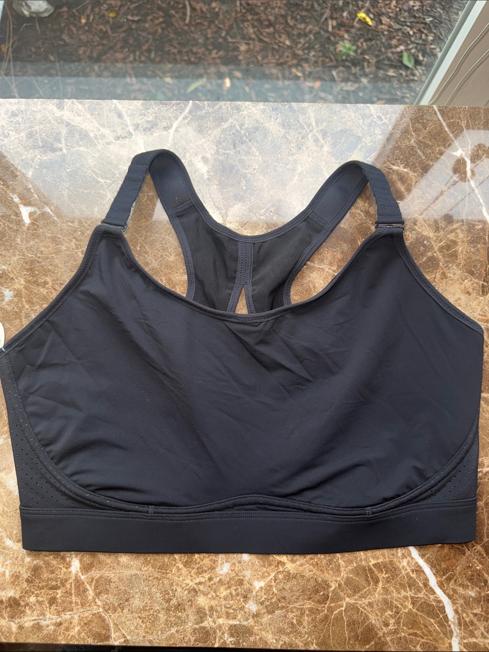 SPANX Black Racerback High-Impact Sports Bra